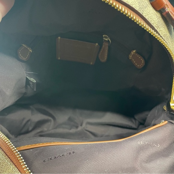 Coach Campus Backpack 23 Signature Canvas 32715 Beige / Brown PVC Leather Bag - Picture 9 of 16